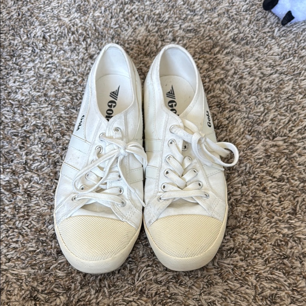 Gola White Canvas Sneakers